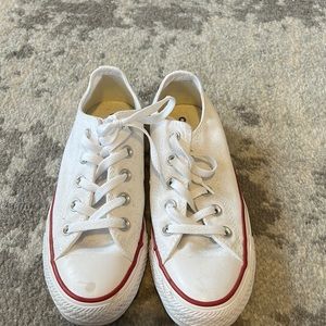 White low converse, US womens 5.5